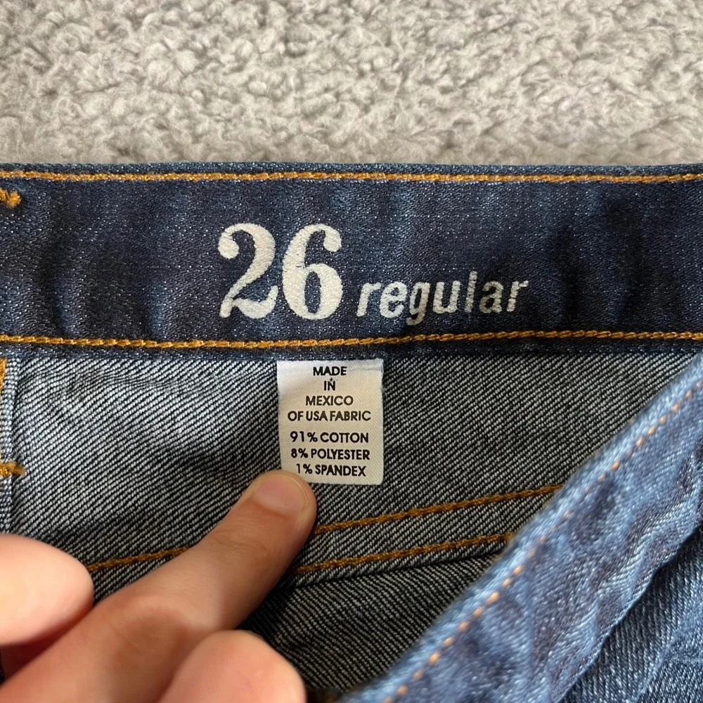 J.Crew Women's Midrise Toothpick Jeans‎ Size 26 Regular